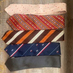Christian Dior Vintage Ties X5